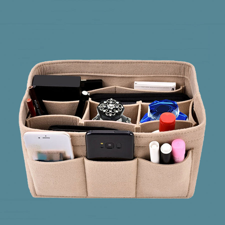 2025毛毡布内胆包化妆包手机女士毛毡化妆品收纳整理毛毡包中包,淘宝优惠券,粉丝福利购,淘宝优惠卷