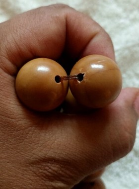 精品橄榄核正圆光珠手串无漏补手工打磨全品男士文玩素珠雕刻手链