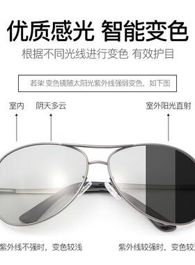 日夜两用太阳镜变色男士偏光墨镜驾驶夜视开车钓鱼眼镜韩版时尚潮