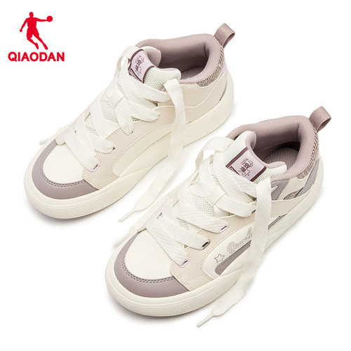 【商场同款】乔丹泡芙鞋女板鞋高帮2025年冬季新款运动鞋休闲百搭 - 图1