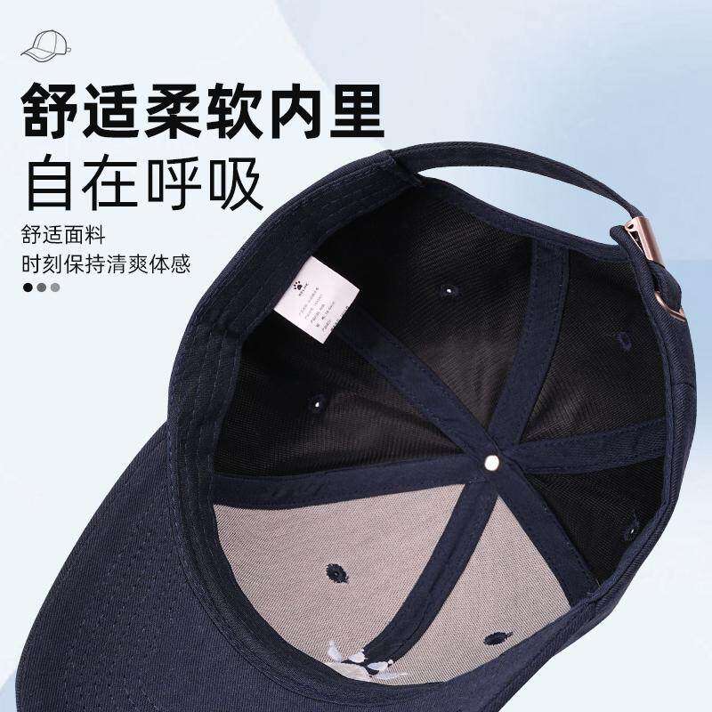 卡尔美棒球帽运动帽子男女款遮阳显脸小大帽檐大头围硬顶宽鸭舌帽