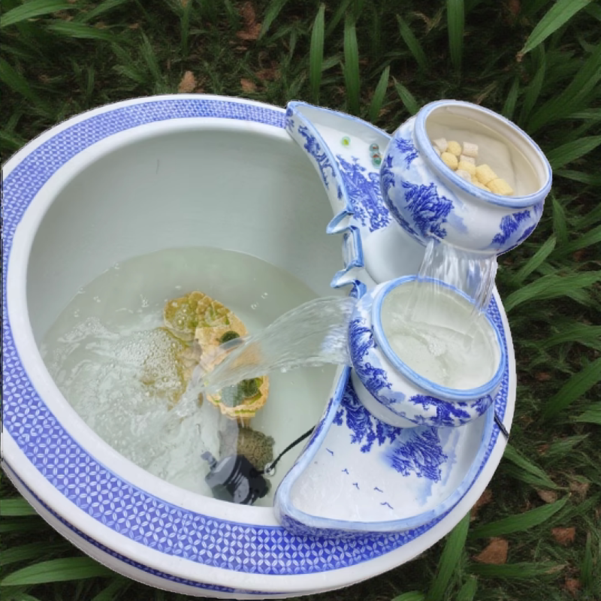 包邮水缸循环过滤器流水瀑布陶瓷摆件古法养鱼缸增氧循环过滤陶罐,淘宝优惠券,粉丝福利购,淘宝优惠卷