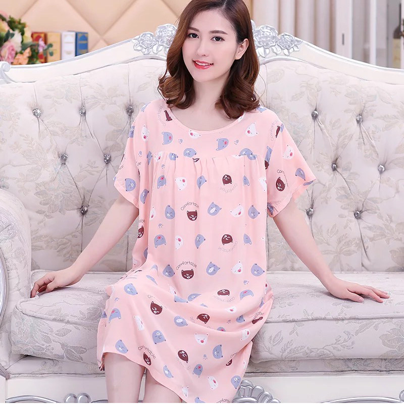 老人中老年无袖睡裙码裙中年连体衣 森仕乔服饰睡裙