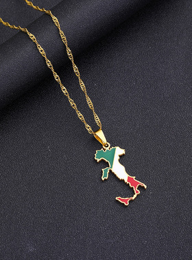 跨境项链弘珍饰品不锈钢情侣