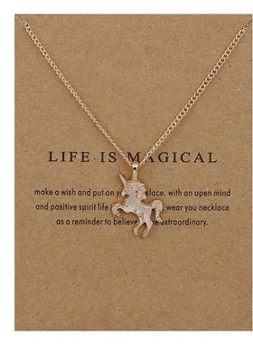 elephant dragonfly pendant necklace 外贸项链