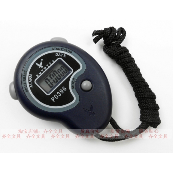 包邮天福电子秒表计时器专业运动跑步表单排2道记忆跑表PC396 - 图0