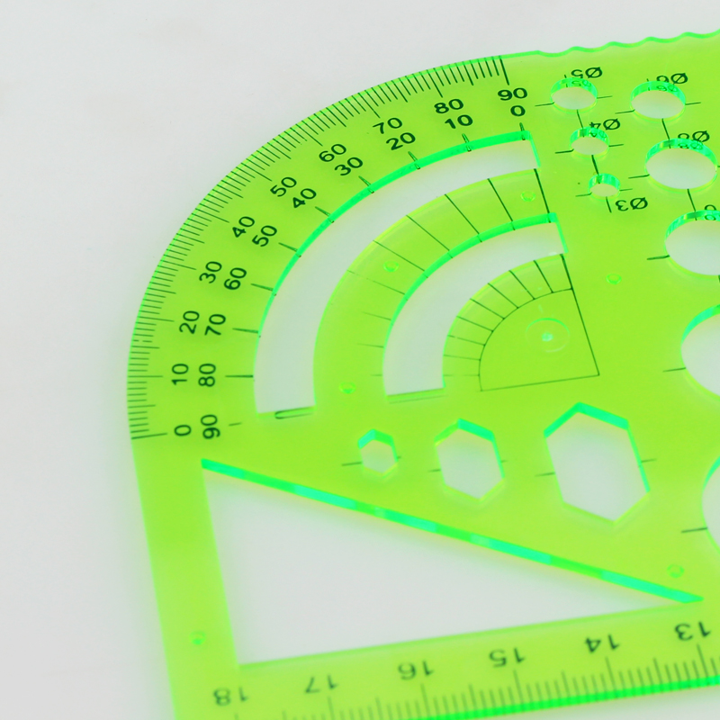 建筑绘图模板尺几何椭圆模板绘图尺曲线板绘图三件套室内建筑家具 - 图2