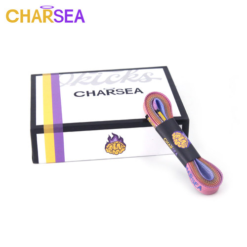 CHARSEA高贵灵魂20ss 适配AJ1AF1网红粉色四色渐变时尚潮流鞋带扁 - 图0