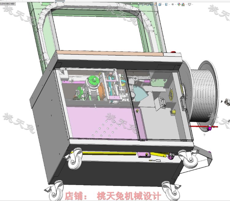 自动捆扎机图纸(含内部结构）3D图 机械设计自动化3D图纸素材资料 - 图0