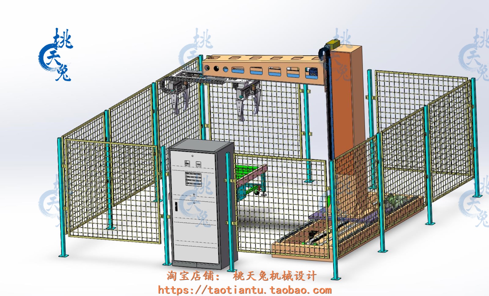 11套移动式立柱码垛机械手 立柱码垛机 3D图 机械STEP格式三维素 - 图1