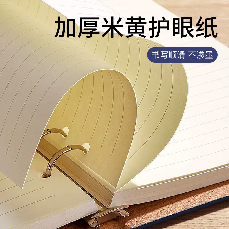 MASTER BEN定制指纹密码锁多功能笔记本子日记本A5办公活页记事本赠送客户企业logo订做批发高档商务礼品套装