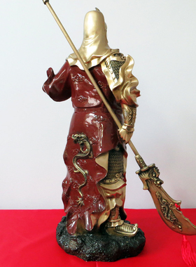 故里关帝庙68厘米青铜像武财神