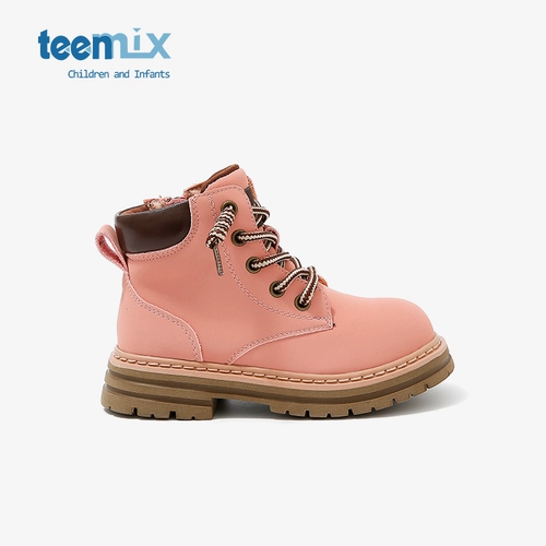 Martens, модные детские короткие сапоги для девочек, ботинки