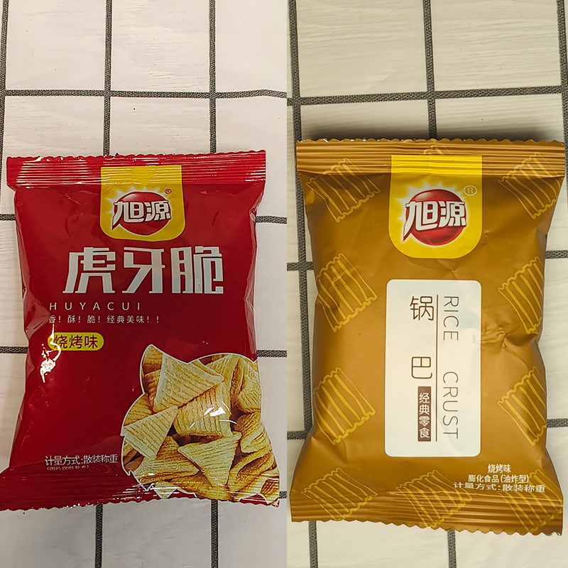 旭源锅巴虎牙脆尖角嗨脆解馋零食休闲食品小吃妙脆角小包装整箱-图1