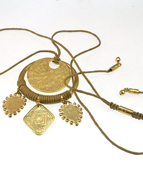 亚光质感夸张毛衣链项链