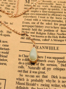 W五4欧美外贸原单流行女真石项链