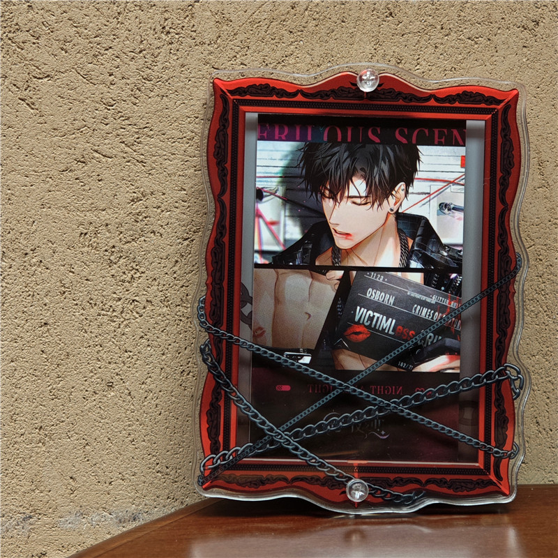 原创欧式拍立得相框三寸L判明信片亚克力谷美二次元小卡展示立牌,淘宝优惠券,粉丝福利购,淘宝优惠卷