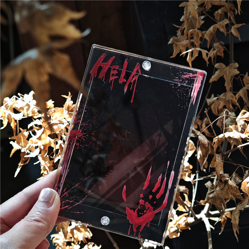 原创复古拍立得相框三寸照片亚克力谷美二次元小卡展示框立牌卡框 - 图0