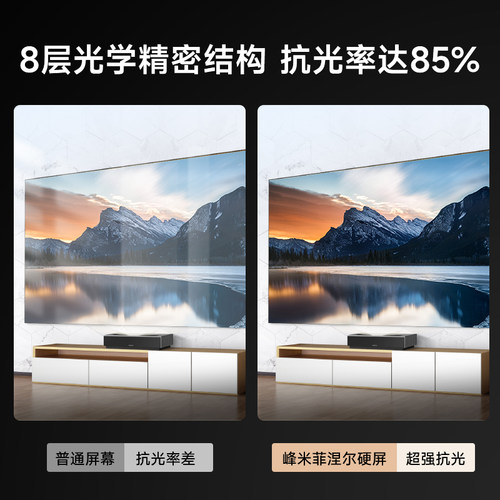 峰米F1菲涅尔抗光屏幕硬屏100英寸投影幕布超短焦激光电视屏幕 - 图1