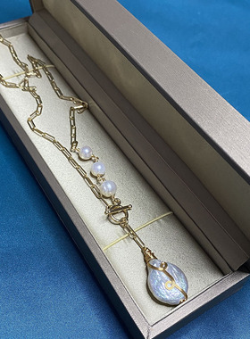 淡水巴洛克珍珠女不对称项链