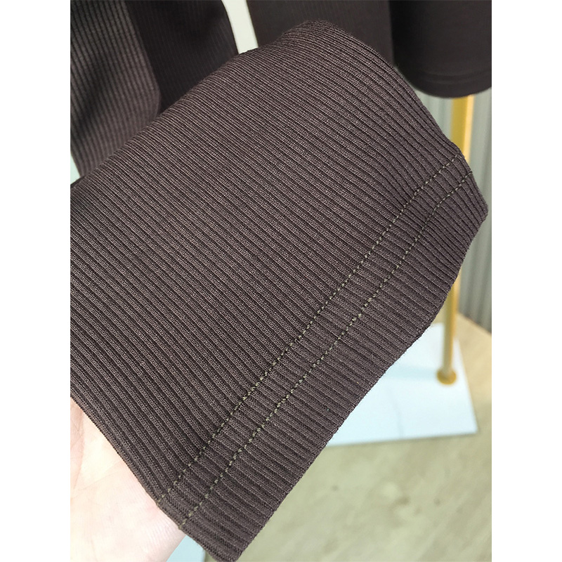 胖妹妹大领口加绒上衣200斤胖MM秋冬外穿正肩美拉德色针织打底衫 - 图2