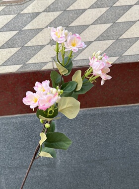 仿真茉莉花单支客厅摆放白色