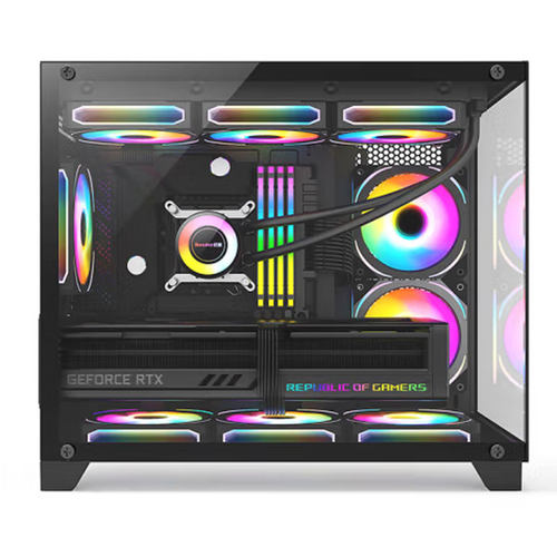 台式电脑主机i714700KF吃鸡游戏高端5070水冷组装机高配RTX5060TI - 图0