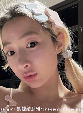 wer字母小熊抓夹夹时尚高级感发夹甜美少女碎发刘海夹侧边发饰女