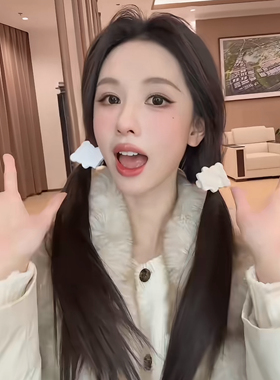 赵露思同款 wer琥珀小熊发夹韩系可爱刘海碎发夹少女醋酸TWOI发饰
