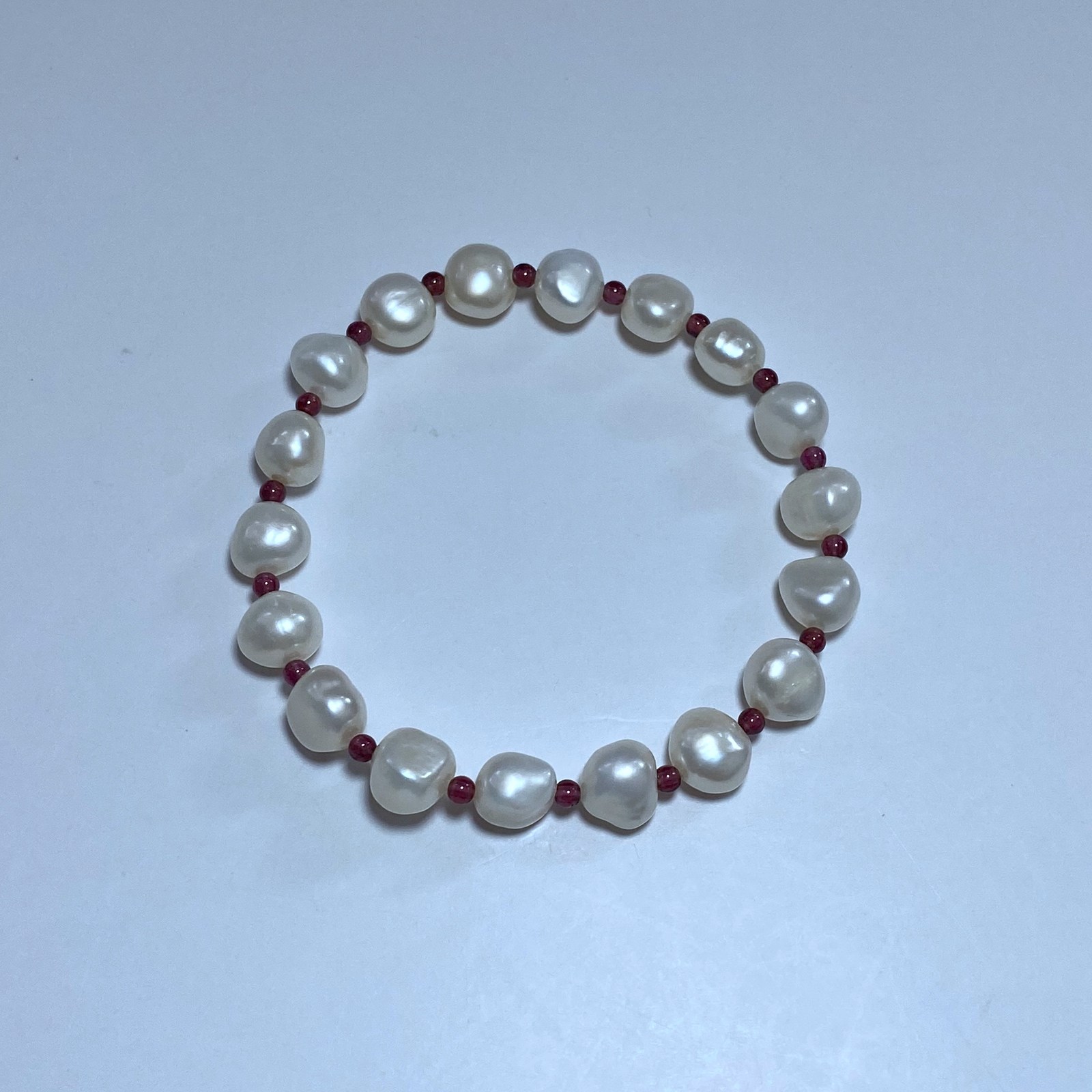 天然白色异形无核淡水珍珠弹力绳手链巴里克不规则松紧款手串女款,淘宝优惠券,粉丝福利购,淘宝优惠卷