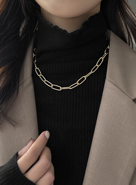 时尚叠戴双层锁骨链女小众设计