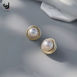 Серьги из жемчуга, изысканный стиль, французский стиль, популярно в интернете, городской стиль, серебро 925 пробы, 2020 года