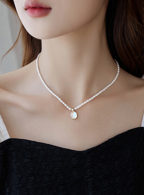 月乐活季新品5元珍珠项链法式