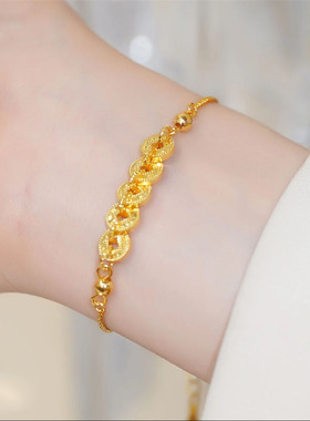 2025新款爆款碎碎冰钱币手链女