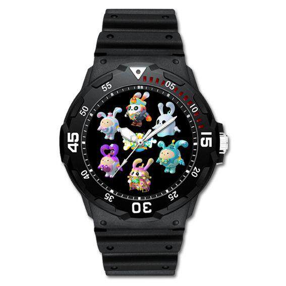 蛋仔派对手表曜星贝克仔仔熊劳改蛋防水运动学生手表休闲抗摔表定