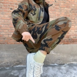 Весна и осень мужской эластичный хлопок удобная камуфляжная одежда для мужчин и женщин в том же стиле сварщики на строительной площадке.