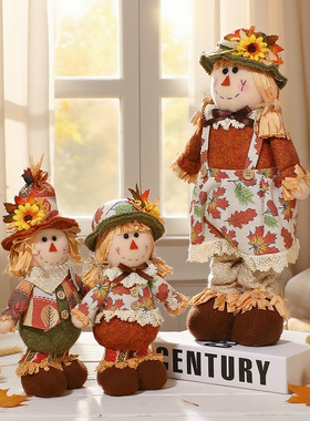 2025感恩节向日葵装饰公仔摆件