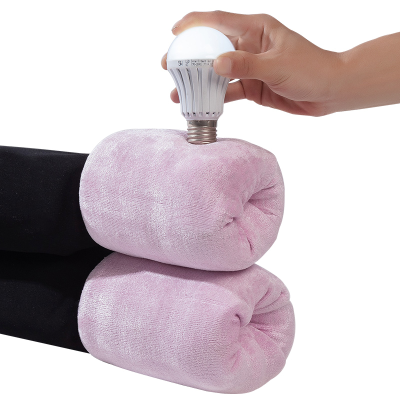 石墨烯棉裤女外穿冬季加绒加厚 沪元素打底裤