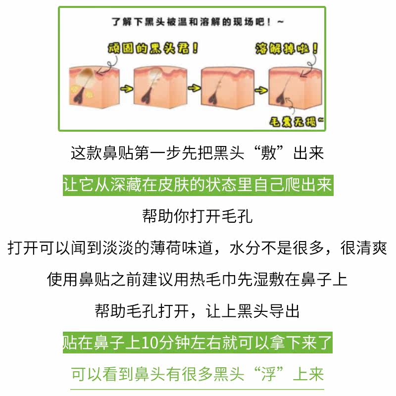 韩国cnp希恩派去黑头黑头导出液 小熊牛鼻帖