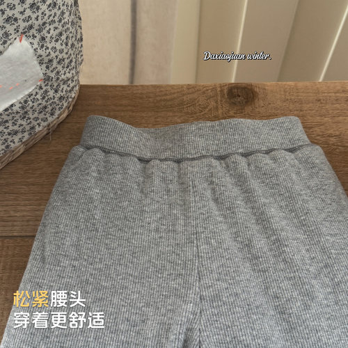 大小卷女童裤子冬季新款儿童外穿紧身裤加厚保暖宝宝冬装打底裤 - 图1