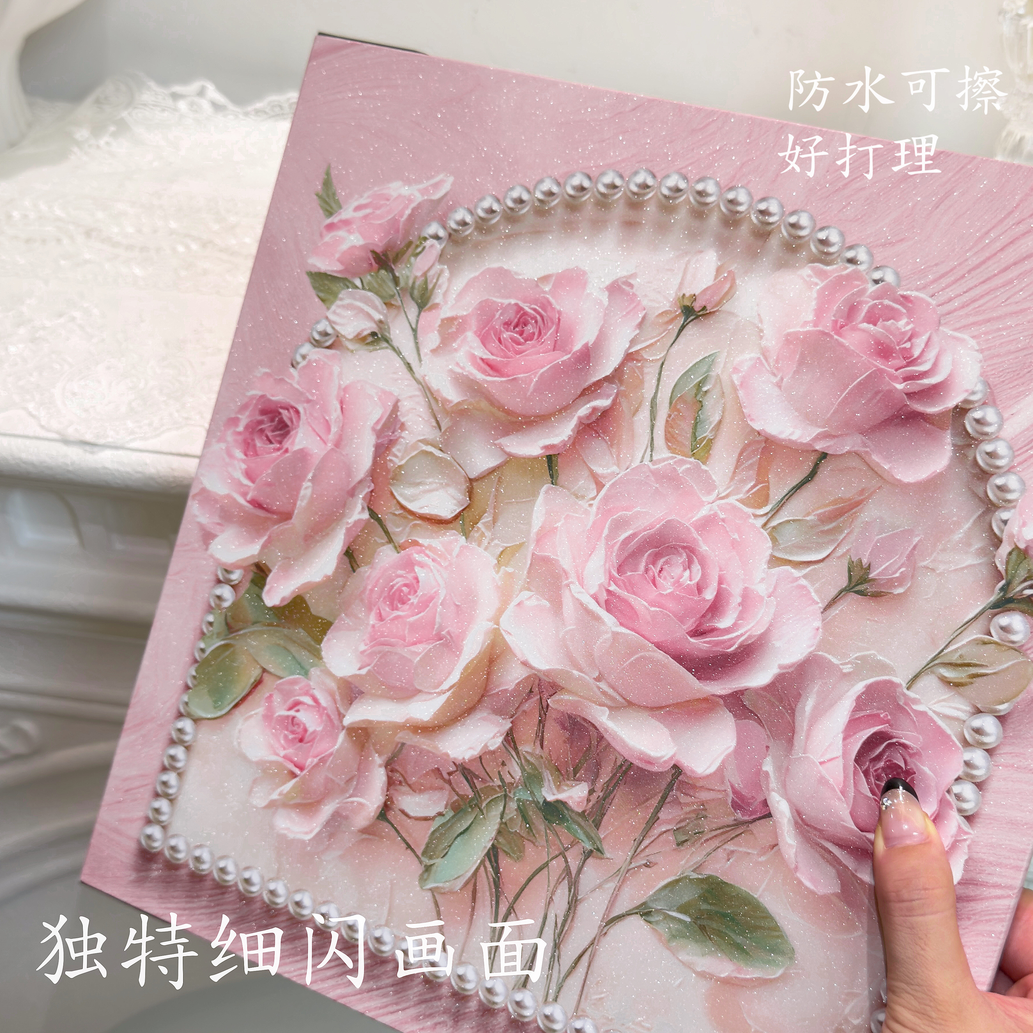 【蝶伴花开】奶油风桌面摆画花卉卧室床头挂画法式斗柜装饰画摆件,淘宝优惠券,粉丝福利购,淘宝优惠卷