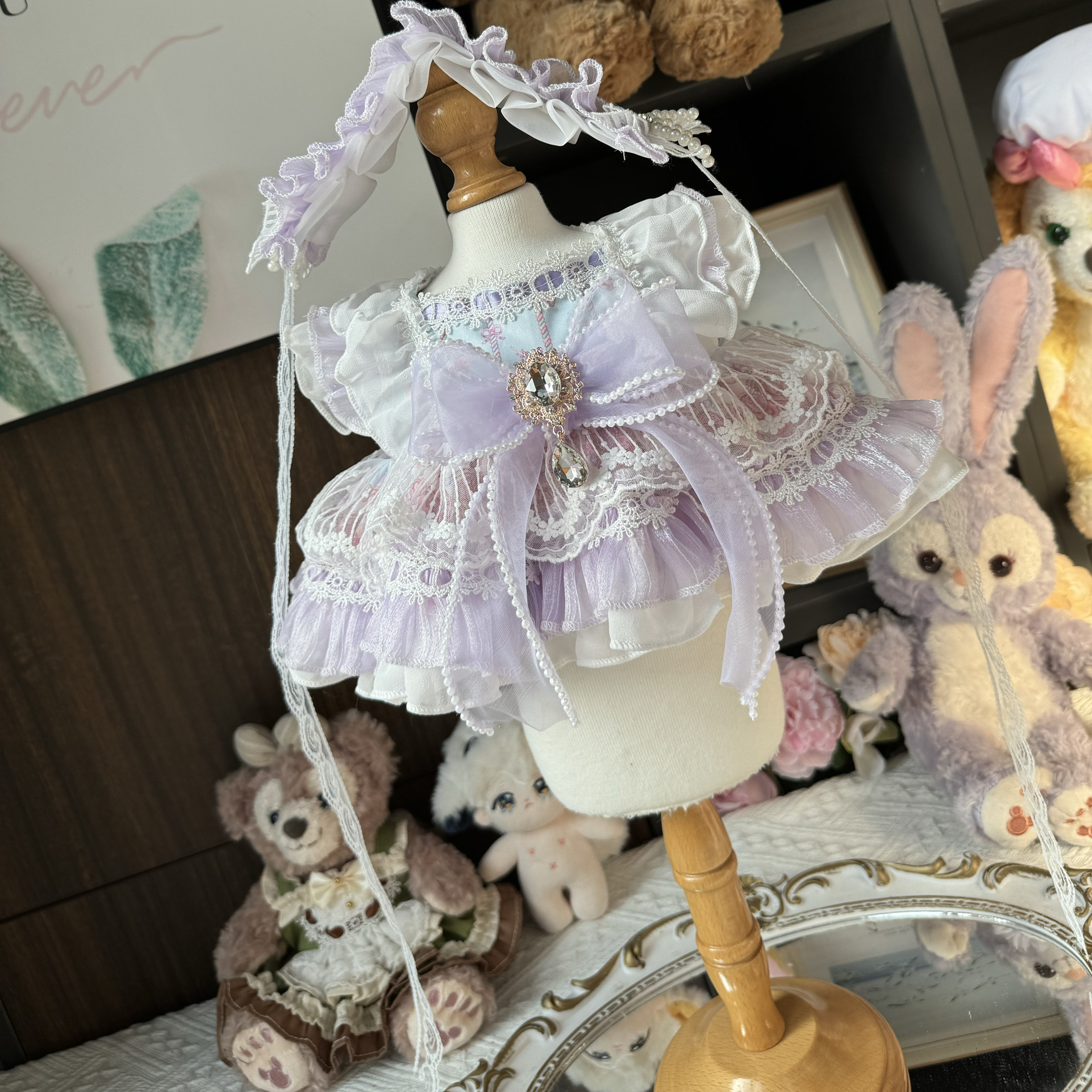 20cm棉花娃娃衣服星黛露着替玲娜贝儿公主裙福宝工牌福裙子拉布布 - 图3