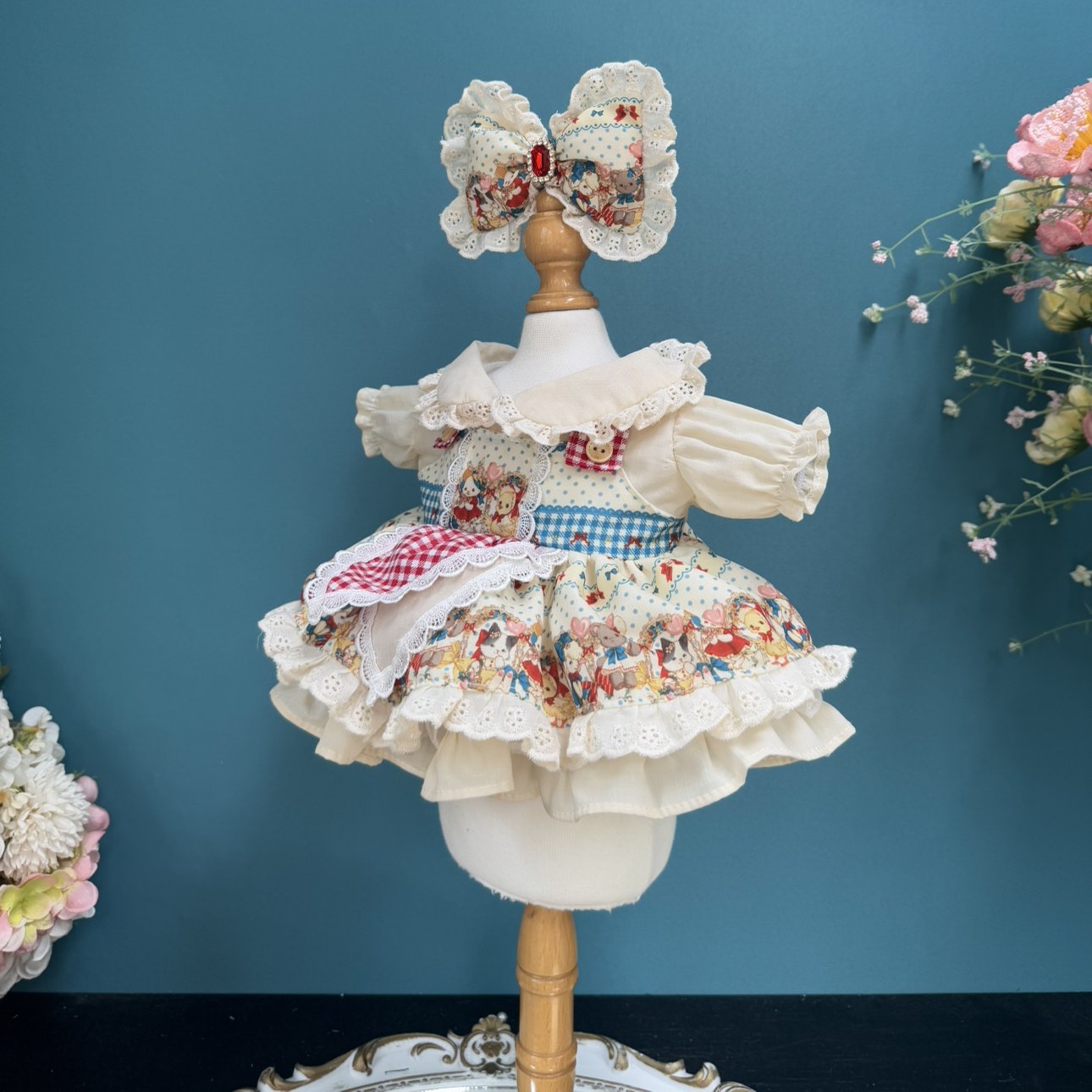 DANI原创手工20cm棉花娃娃衣服公主裙玲娜贝儿饼饼星黛露着替裙子 - 图0