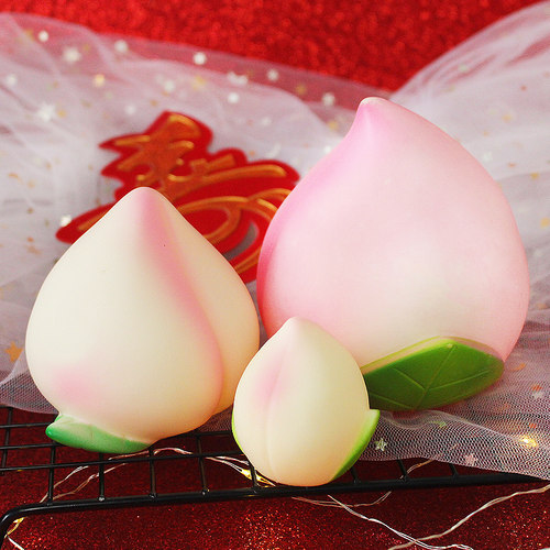 寿桃生日蛋糕装饰摆件贺寿蟠桃塑料仿真桃子寿公寿婆老人烘焙插件 - 图1