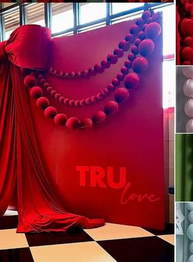 珍珠串订婚礼派对网红装饰