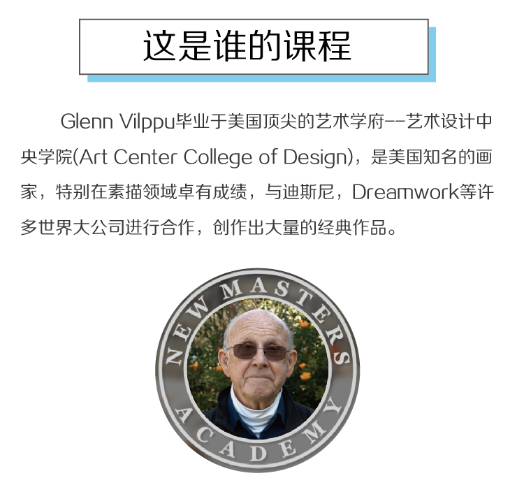 绘画外网教程Glenn Vilppu艺用人体结构素描课程古典列宾美术学院 - 图1