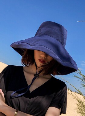 遮脸渔夫帽女夏天防紫外线遮阳帽