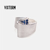 VIXTORM abstract design elegant style 925 silver ring