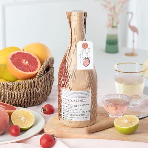 日本进口北岗本店特浓草莓酸奶酒秋姬草莓果酒 女士低度甜酒720ml - 图0