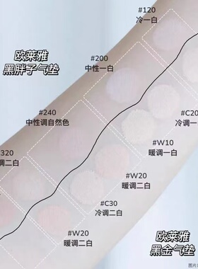 欧莱雅黑金气垫黑胖子粉底液